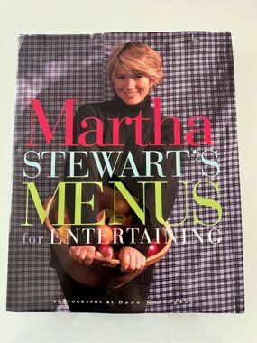 Vintage Martha Stewart’s Menus for Entertaining 1994 First Edition Hardcover